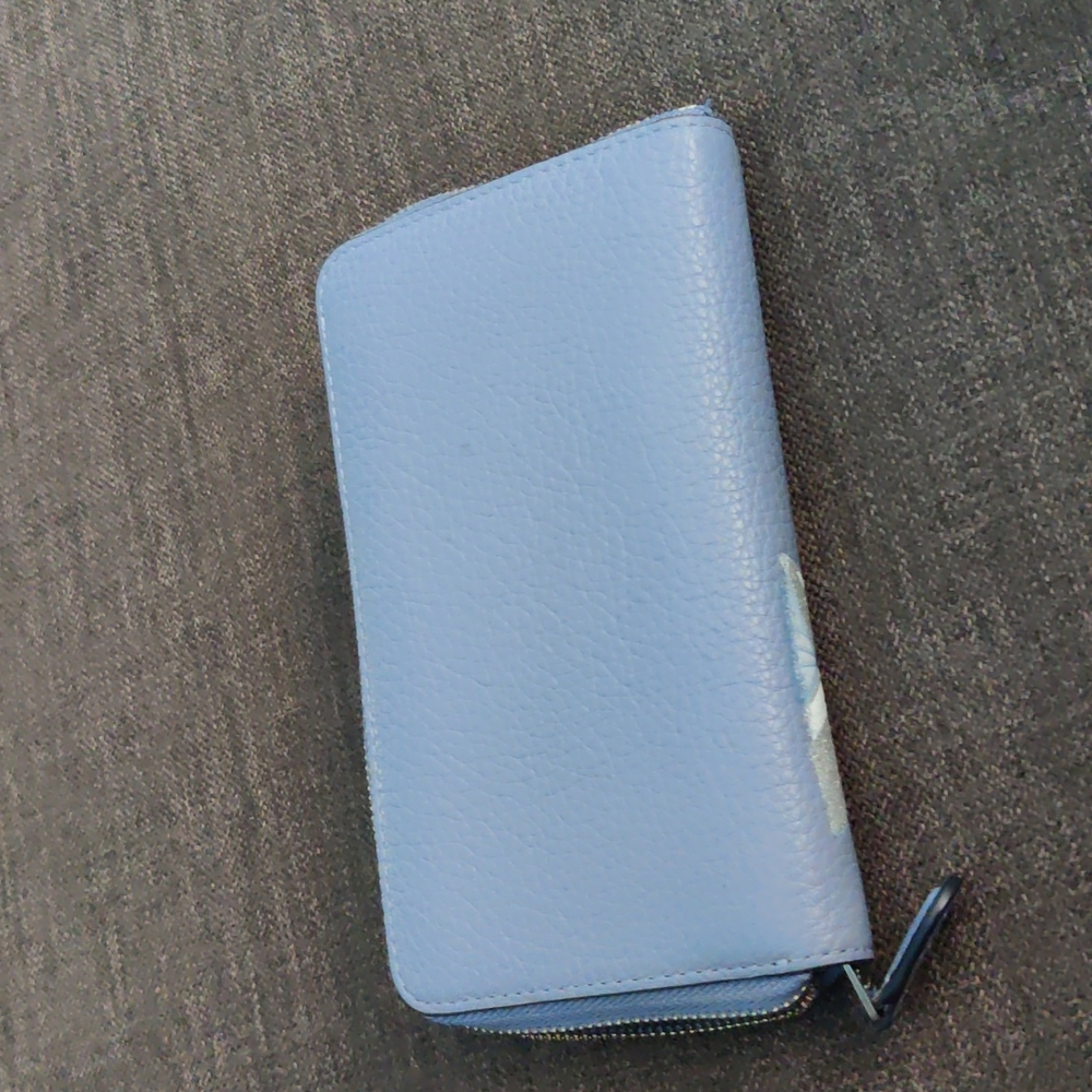 Coach Blue Cinderella Zip-Around Wallet - Picture 7 of 8